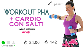 allenamento PHA con cardio integrato e sessione in cardio HIIT
