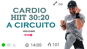 allenamento cardio HIIT veloce a circuito