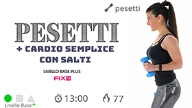 allenamento veloce di tonificazione delle braccia con cardio facile