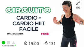 allenamento cardio + cardio HIIT a circuito