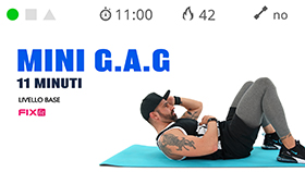 mini allenamento GAG di soli 11 minuti con esercizi di tonificazione mirata