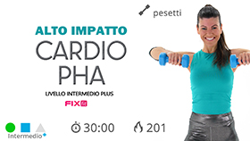 allenamento di tonificazione total body con 2 blocchi cardio e un blocco in PHA