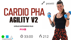 allenamento Cardio PHA Agility V2 con 2 blocchi cardio e 2 blocchi di tonificazione in tecnica PHA