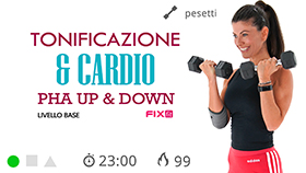 allenamento di tonificazione mirata per la parte alta e bassa in tecnica PHA