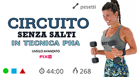 allenamento PHA a circuito con esercizi impegnativi senza salti