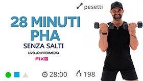 allenamento di tonificazione in tecnica PHA con esercizi senza salti