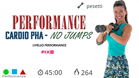 alenamento PHA Fusion categoria Performance con esercizi di tonificazione e cardio