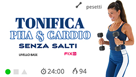allenamento PHA + esercizi cardio senza salti