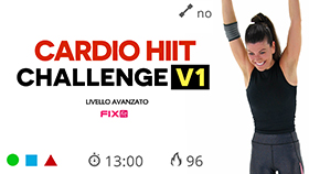 allenamento cardio HIIT Challenge V1 ad alta intensità intervallata