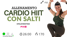 allenamento cardio HIIT con esercizi combinati ad alta intensità per migliorare l'agilità