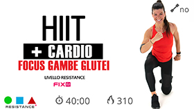 allenamento HIIT e cardio con esercizi ad alto stimolo muscolare e cardiovascolare