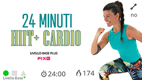 allenamento HIIT con cardio e tonificazione di gambe e glutei senza attrezzi