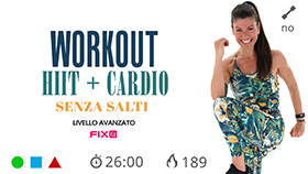 allenamento con fasi di lavoro cardio e fasi di lavoro HIIT