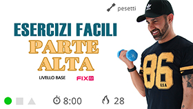 mini allenamento di tonificazione mirata per braccia e spalle con pesetti