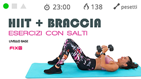 allenamento di tonificazione con cardio ad alto impatto
