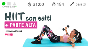 allenamento di tonificazione con cardio ad alto impatto
