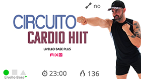 allenamento cardio HIIT + cardio con esercizi a circuito