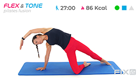 allenamento di pilates con focus parte inferiore