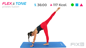 allenamento di pilates con esercizi di mobilizzazione ed esercizi mirati per glutei e core