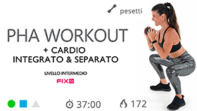 allenamento di tonificazione e cardio con esercizi ad alto e basso impatto