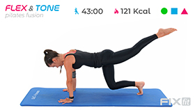 allenamento di pilates con focus gambe schiena e glutei