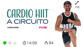 mini circuito cardio HIIT di soli 14 minuti