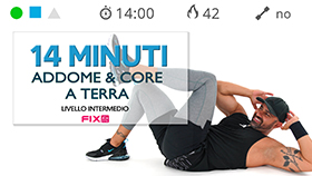 allenamento veloce per addominali e core stability