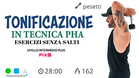 allenamento a circuito con esercizi di tonificazione in tecnica PHA