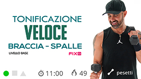 allenamento breve con esercizi di facile esecuzione per tonificare braccia e spalle