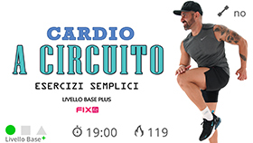 allenamento cardio con esercizi di facile esecuzione ad alto e basso impatto