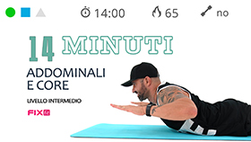 allenamento di tonificazione breve e completo per addome, core e schiena