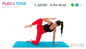 allenamento di Pilates per tonificare gambe, glutei ed esercizi per il core