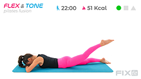 workout di pilates fusion con focus glutei
