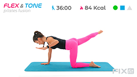 allenamento di pilates fusion con focus glutei