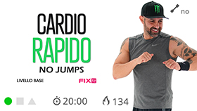 allenamento cardio veloce con esercizi a circuito di facile esecuzione