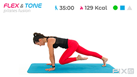 allenamento di pilates fusion con esercizi in piedi e a terra