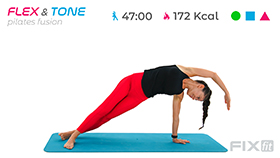 allenamento di pilates fusion con esercizi in piedi e a terra