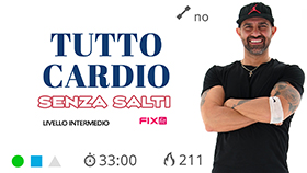 allenamento completo con esercizi solo cardio a circuito