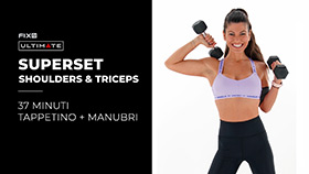allenamento a circuito in Superset focus tonificazione spalle e tricipiti
