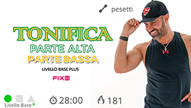 allenamento cardio PHA con esercizi in piedi, a terra e cardio semplice