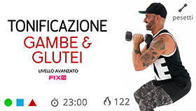 allenamento di tonificazione per gambe e glutei