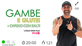 allenamento per tonificare gambe e glutei con cardio