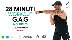 allenamento per tonificare gambe, addominali e glutei con cardio