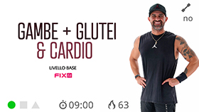 mini allenamento di soli 10 minuti per gambe e glutei con cardio