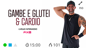 allenamento mirato veloce e dinamico per gambe e glutei con cardio