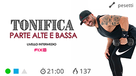 workout veloce di 20 minuti con esercizi di tonificazione mirata per braccia, spalle, gambe e glutei