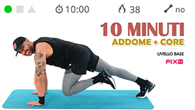 allenamento veloce per addome e core