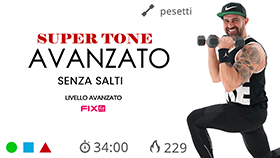 allenamento completo  e impegnativo per tonificare tutto il corpo