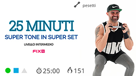 circuito SuperTone con esercizi in superset