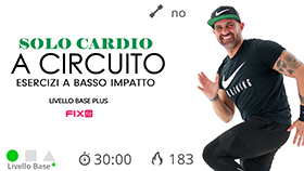 allenamento cardio a circuito senza salti